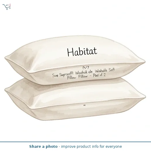 Habitat Supersoft Washable Soft Pillow - Pack of 2