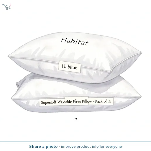 Habitat Supersoft Washable Firm Pillow - Pack of 2