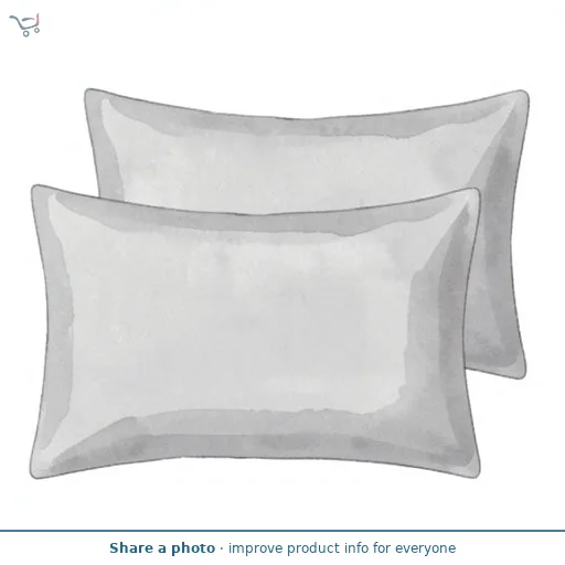 Sainsbury's Home Brushed Cotton Standard Pillowcase Pair - Dove Grey