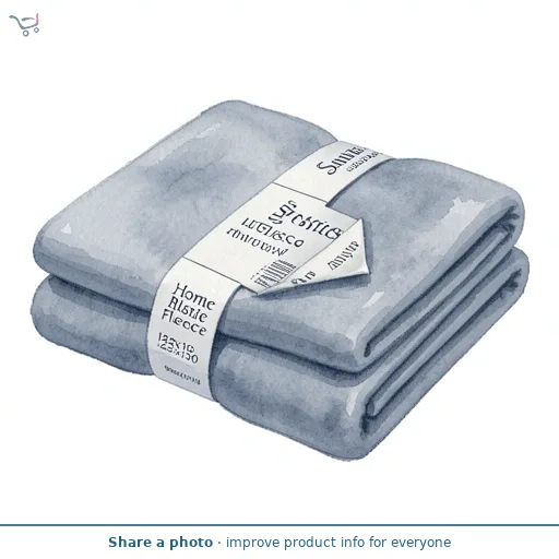 Sainsburys's Home Rustic Blue Fleece throw 125x150