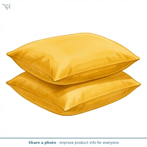 Habitat Cotton Rich 180TC Standard Pillowcase Pair - Mustard
