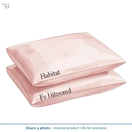 Habitat Egyptian Cotton Standard Pillowcase Pair - Blush