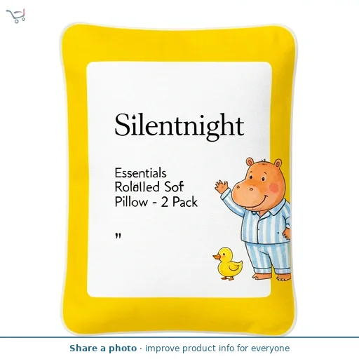 Silentnight Essentials Rolled Soft Pillow - 2 Pack
