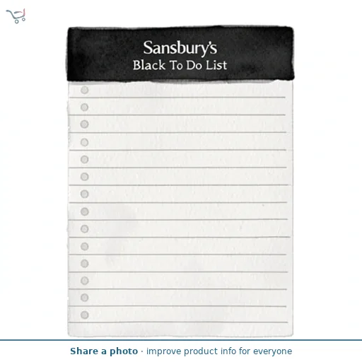 Sainsbury's Home Black To Do List