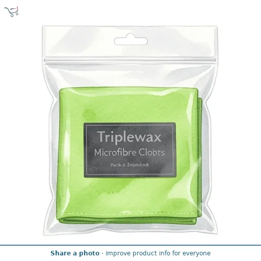 Triplewax Pack of 3 Microfibre Cloths