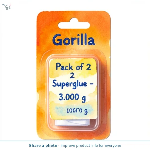 Gorilla Pack of 2 Superglue - 3g