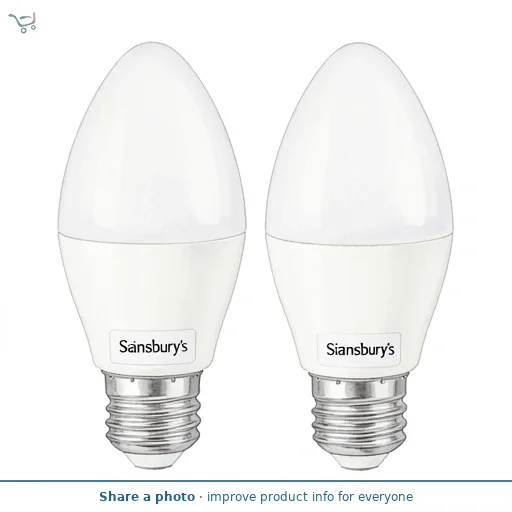 Sainsbury's Home Pack of 2 LED Frosted Candle 25W SES Light Bulb