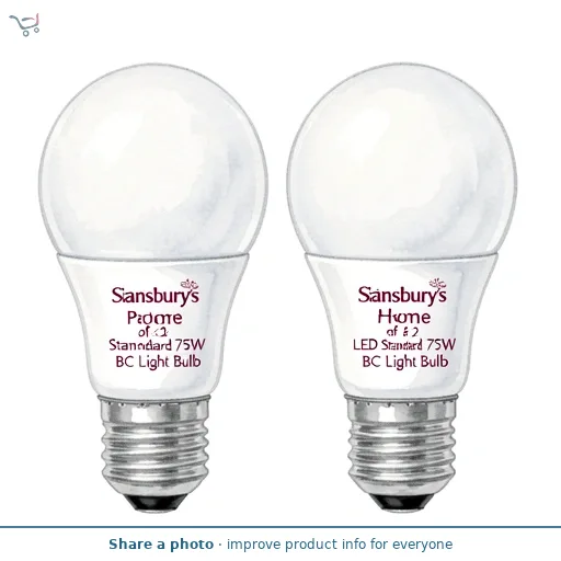 Sainsbury's Home Pack of 2 LED Standard 75W BC Light Bulb