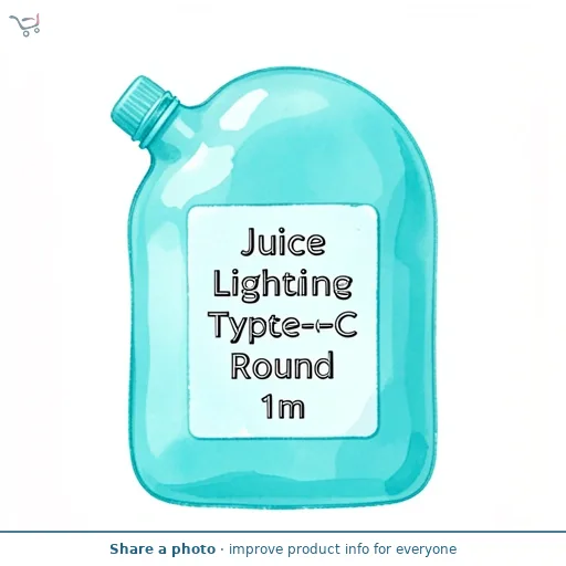 Juice Cable Lightning Type-C Round Aqua 1m