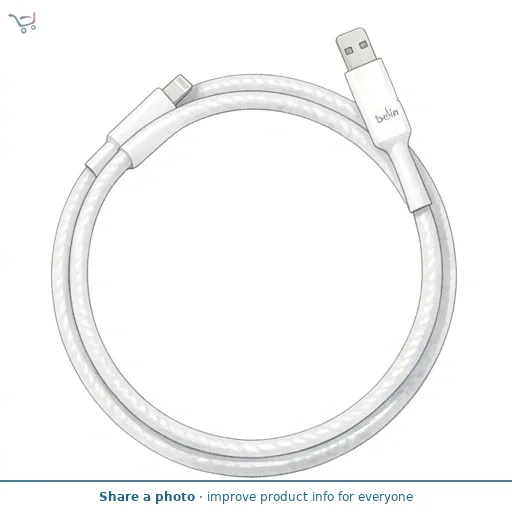 Belkin Braided A-Ltg White 2M