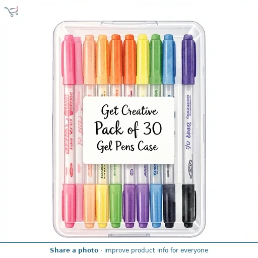 Get Creative Pack of 30 Gel Pens Case