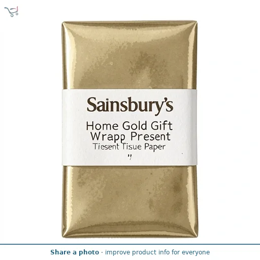 Sainsbury's Home Gold Gift Wrap Present Tissue Paper