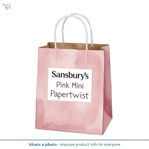 Sainsbury's Home Pink Mini Papertwist Bag
