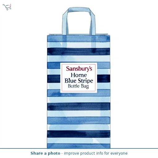Sainsbury's Home Blue Stripe Bottle Bag