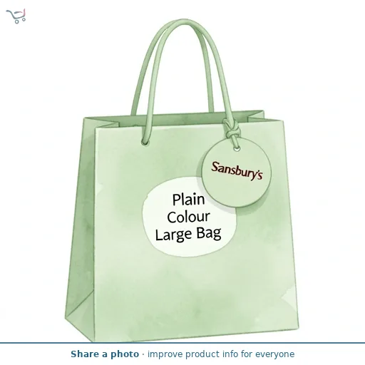 Sainsbury's Home Plain Colour Large Bag