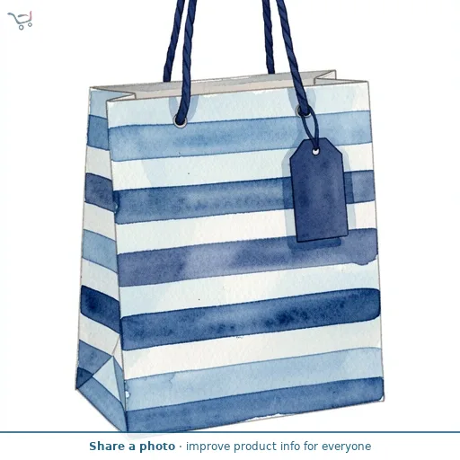 Sainsbury's Home Blue Stripe Medium Bag