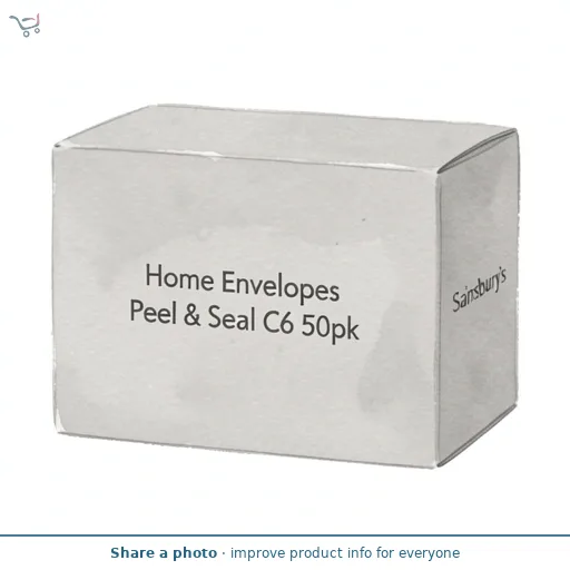 Sainsbury's Home Envelopes Peel & Seal C6 50pk