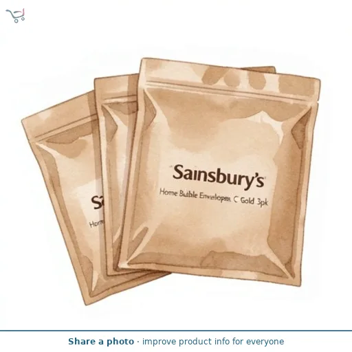 Sainsbury's Home Bubble Envelopes Size C Gold 3pk