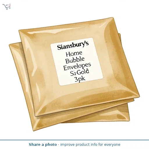 Sainsbury's Home Bubble Envelopes Size G Gold 3pk