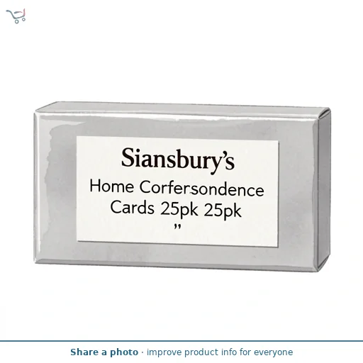 Sainsbury's Home Correspondence Cards 25pk