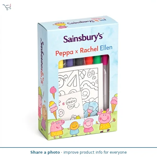 Sainsbury's Peppa x Rachel Ellen Colouring Set