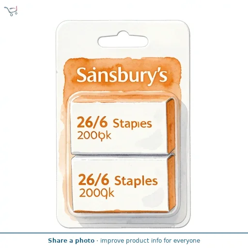 Sainsbury's Home 26/6 Staples 2000pk