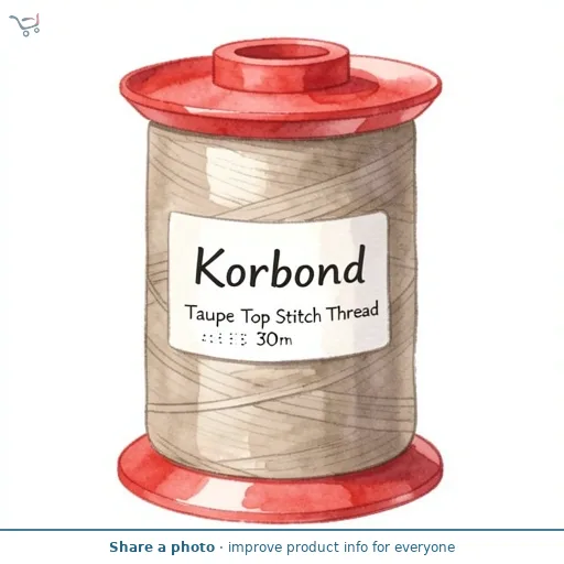 Korbond Taupe Top Stitch Thread 30m