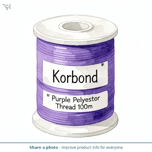 Korbond Purple Polyester Thread 100m