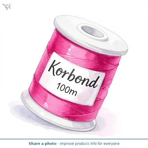 Korbond Fuchsia Pink Polyester Thread 100m