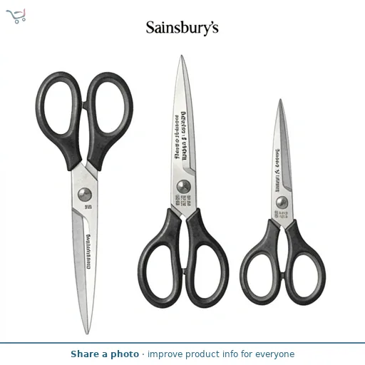 Sainsbury's Home Stainless Steel Pack of 3 Scissors