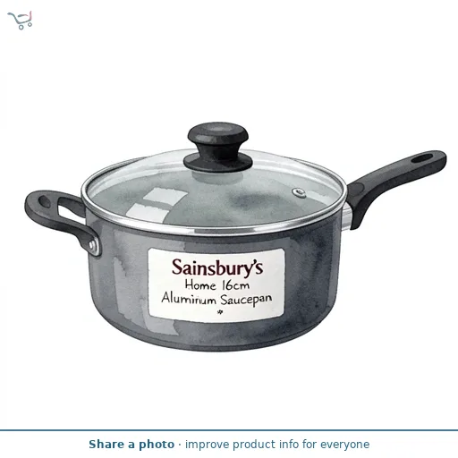Sainsbury's Home 16cm Aluminium Saucepan