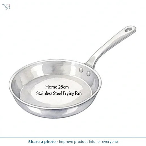 Sainsbury's Home 28cm Stainless Steel Frying Pan