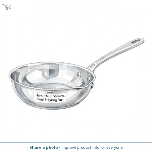Sainsbury's Home 24cm Stainless Steel Frying Pan