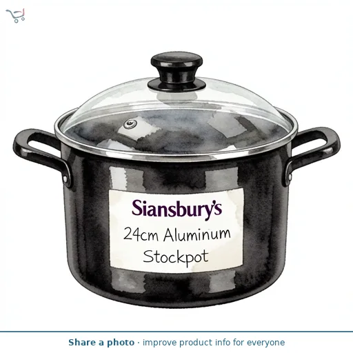 Sainsbury's Home 24cm Aluminium Stockpot