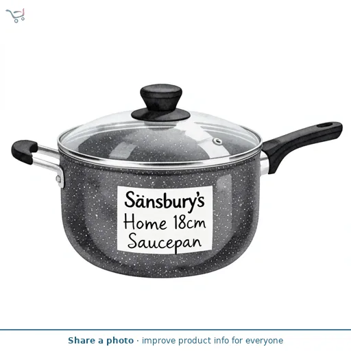 Sainsbury's Home 18cm Aluminium Saucepan