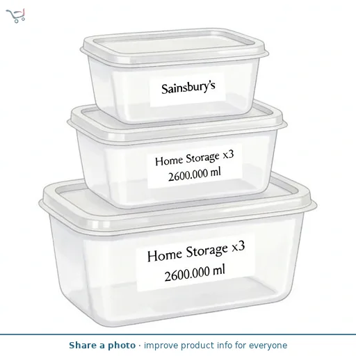 Sainsbury's Home Storage x3 2.6L