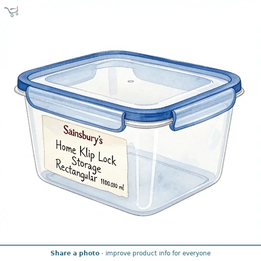 Sainsbury's Home Klip Lock Storage Rectangular 1.1L