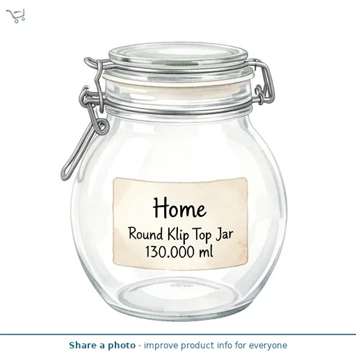 Home Round Klip Top Jar 130ml