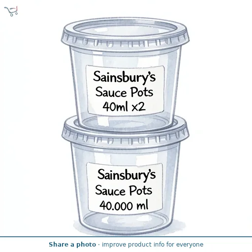 Sainsbury's Home Sauce Pots 40ml x2