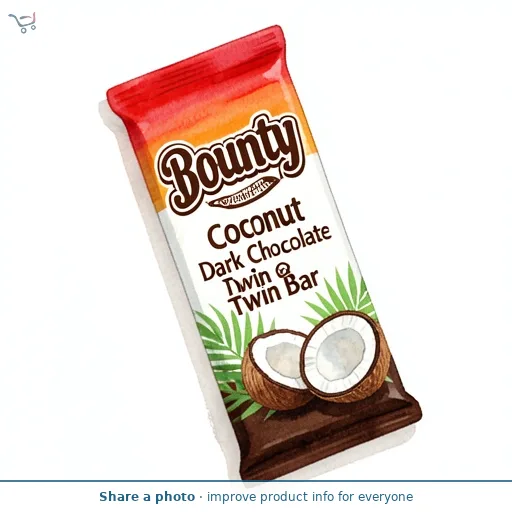 Bounty Coconut Dark Chocolate Twin Bar
