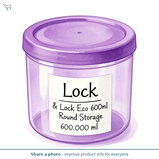 Lock & Lock Eco 600ml Round Storage