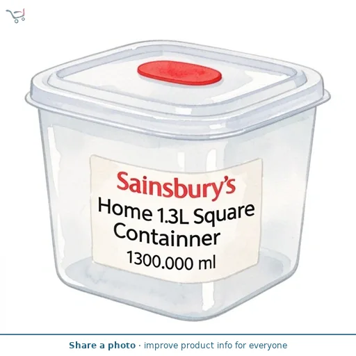Sainsbury's Home 1.3L Square Container