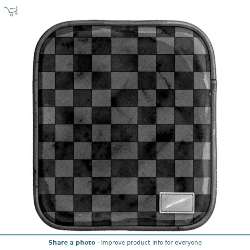 Smash Washable Black Checkerboard Lunch Bag