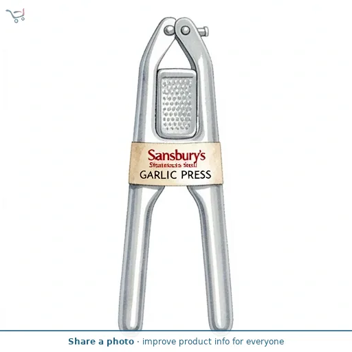 Sainsbury's Home Stainless Steel Garlic Press