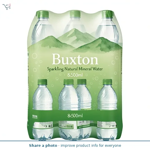 Buxton Sparkling Natural Mineral Water 8x500ml