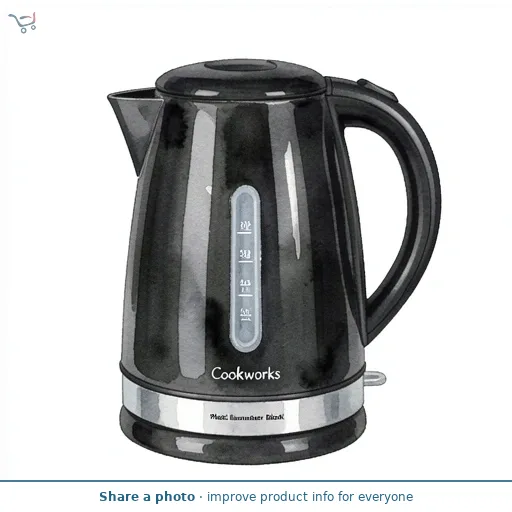 Cookworks Plastic Illuminated Kettle - Black