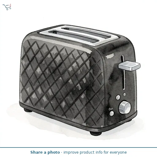Cookworks Textures Selcey 2 Slice Toaster - Black
