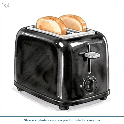 Cookworks New Basic 2 Slice Toaster - Black