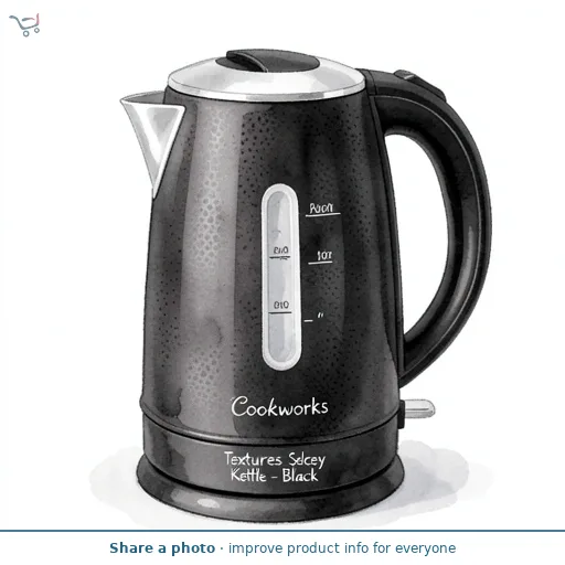 Cookworks Textures Selcey Kettle - Black