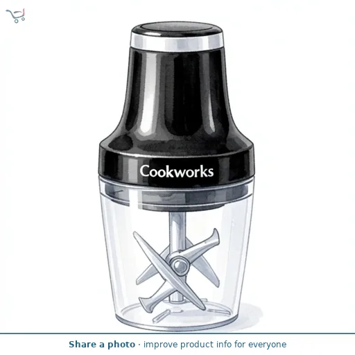 Cookworks CH1117BN Mini Chopper - Black